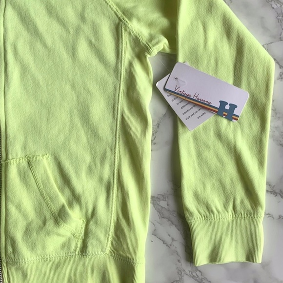 VINTAGE HAVANA Girls Yellow Full Zip Hoodie SIZE M/10--12 NWT - Picture 3 of 7